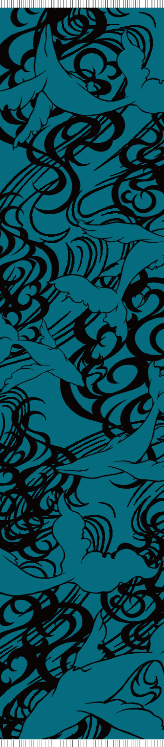 風クジラ／タオルマフラー