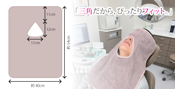 歯科用フェイスマスク<br>三角フィットsub01