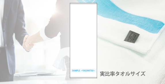 高級名入りボーダータオル<br>(150枚～・OP入り)@520sub01